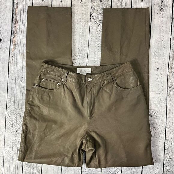 VINTAGE SPIEGEL Brown Leather Pants - Picture 1 of 5